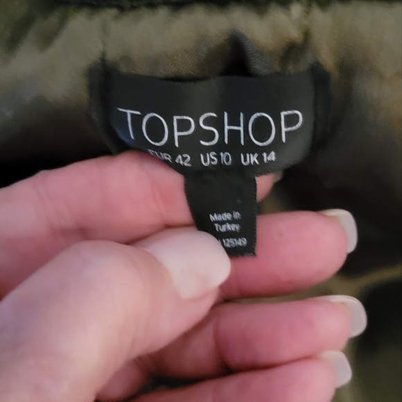 Ladies army green jacket - Picture 4 of 4